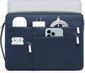 HYZUO 13.3-14 Inch Laptop Sleeve Bag for MacBook Pro 14 M5-M1, MacBook Air/Pro 13, 13.8-13 Surface Laptop/Book, Portable Notebook Case for 13" HP Dell Lenovo ThinkPad Asus Acer Samsung, Navy Blue