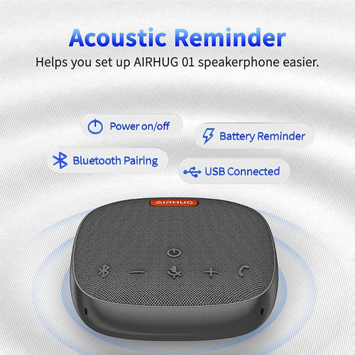 AIRHUG Conference Speaker and Microphone, Bluetooth & USB Speakerphone