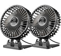 JZCreater USB Desk Fan, Mini Portable, 3 Speeds - Quiet Personal Cooling Fan for Home Desktop Office Travel Bedroom, Deep Black (2Pack)