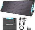 N-Type 16BB 200W Portable Solar Panels for Power Station,IP68 Waterproof ETFE Foldable Solar Panel Kit 25% High Conversion Efficiency Solar Panel for Camping Outdoor RV Blackout