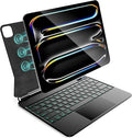 for iPad Pro 13 inch case 2024 with Keyboard M4,Magnetic Attach,Multi-Gesture Trackpad,7-Color Backlit,Shortcut Keys,Auto Sleep/Awake,Magic Keyboard for iPad Pro 13-inch M4 2024