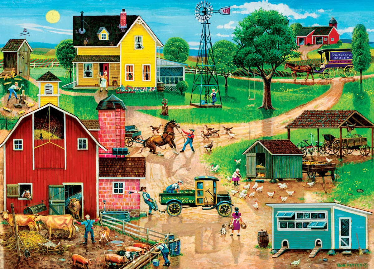 MasterPieces 500 Piece EZ Grip Jigsaw Puzzle for Adults, Family, Or Youth - After The Chores - 19.25"x26.75"