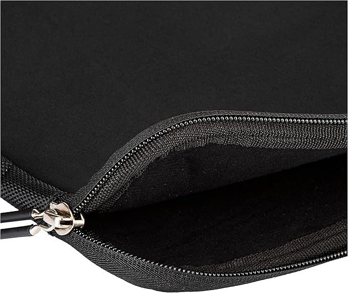 Amazon Basics 11.6 inch Laptop Sleeve, Protective Case with Zipper - Black