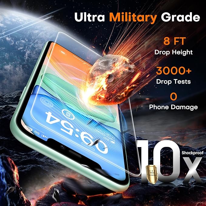 TOCOL for iPhone 11 / iPhone XR Screen Protector 9H Hardness Military Grade Shatterproof HD Tempered Glass Full Coverage Easy Installation Case Friendly 2 Pack