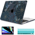 Mektron for 2026 MacBook Air 13-inch M5 Laptop Case A3449 with 13.6-inch Liquid Retina Display Fits 2025 A3240 M4 2024 A3113 M3 2023 A2681 M2 Printed Shell for MacBook Air 13.6", Dahlia Flower C035