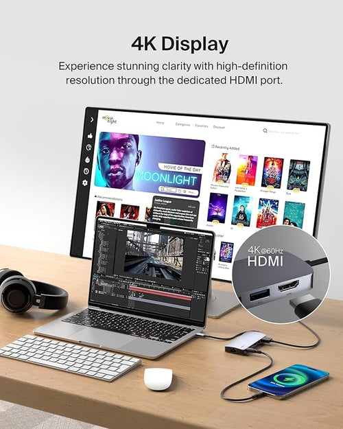 Belkin USB-C Hub 6 in 1 100W PD 4K HDMI, Ethernet & SD