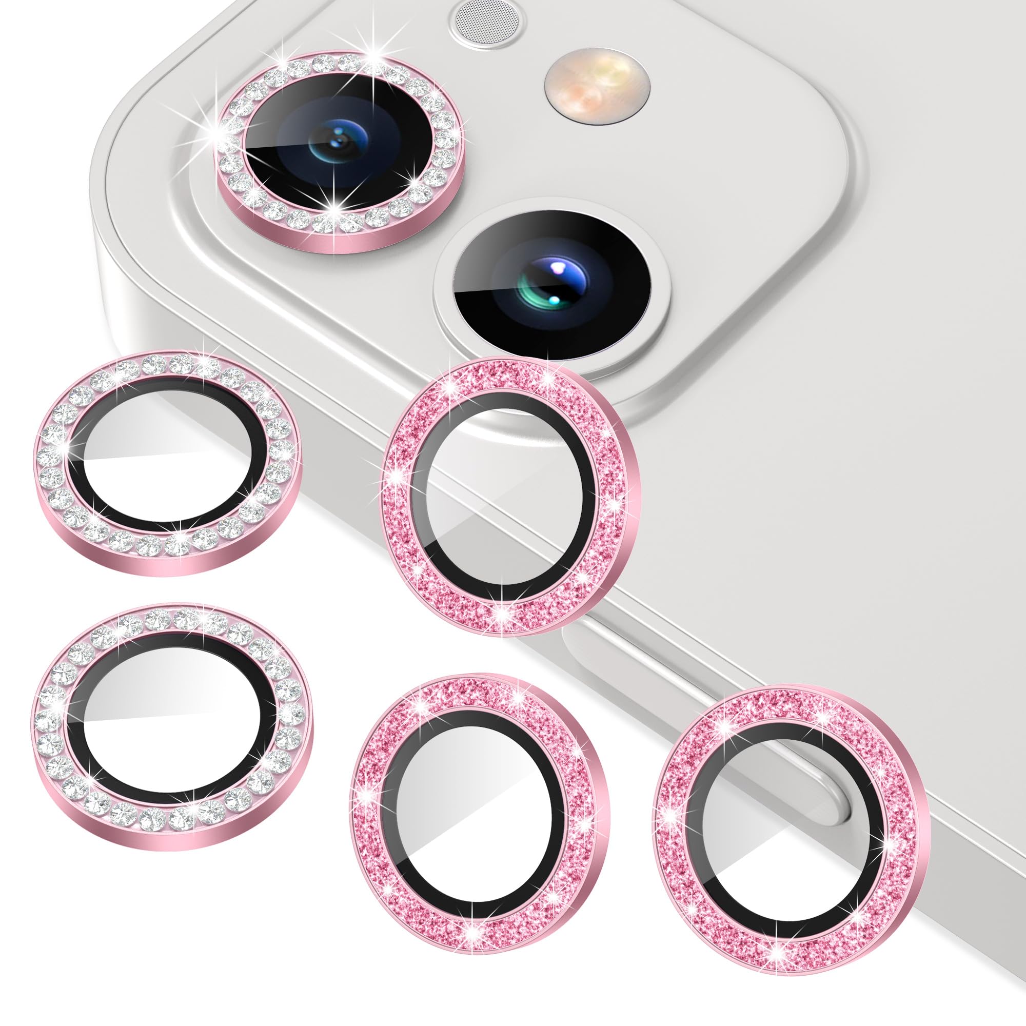 AGVEE 3+3 6 Pack for iPhone 12 & Mini & Pro Camera Lens Protector Cover