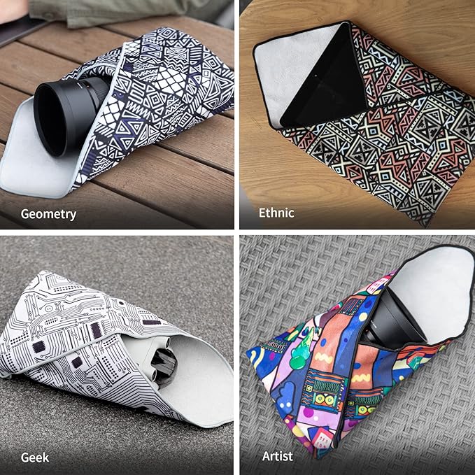 PGYTECH Protective Wrap - Anti-scratch Lens Wrap, Lens Protector, Magic Self-Adhesive Cloth Wrapper for DSLR/Camera/Phone/Accessories