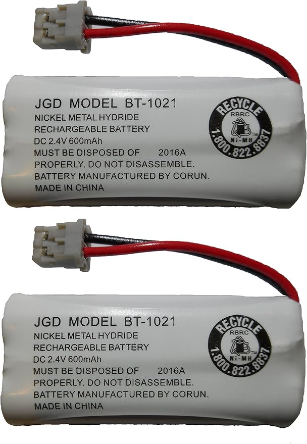 JustGreatDealz HIGH Capacity Rechargeable Replacement Battery BT-1021 BBTG0798001 for Uniden Cordless Handsets (2-Pack)