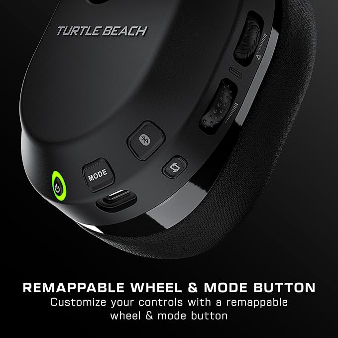 Turtle Beach Stealth 600 Wireless Multiplatform Amplified Gaming Headset for PS5, PS4, PC, & Mobile – Bluetooth, 80-Hr Battery, Noise-Cancelling Flip-to-Mute Mic, 50mm Speakers – Black