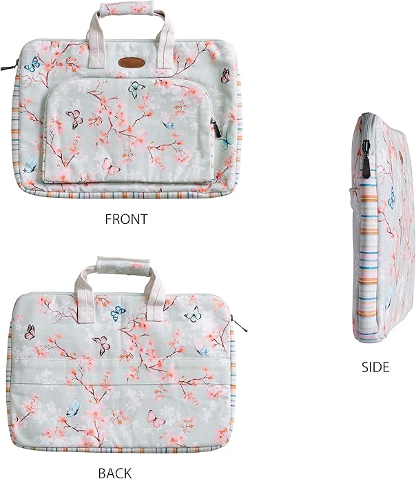 Maison d'Hermine Laptop bag with front pocket Stain and water repellent Cotton canvas