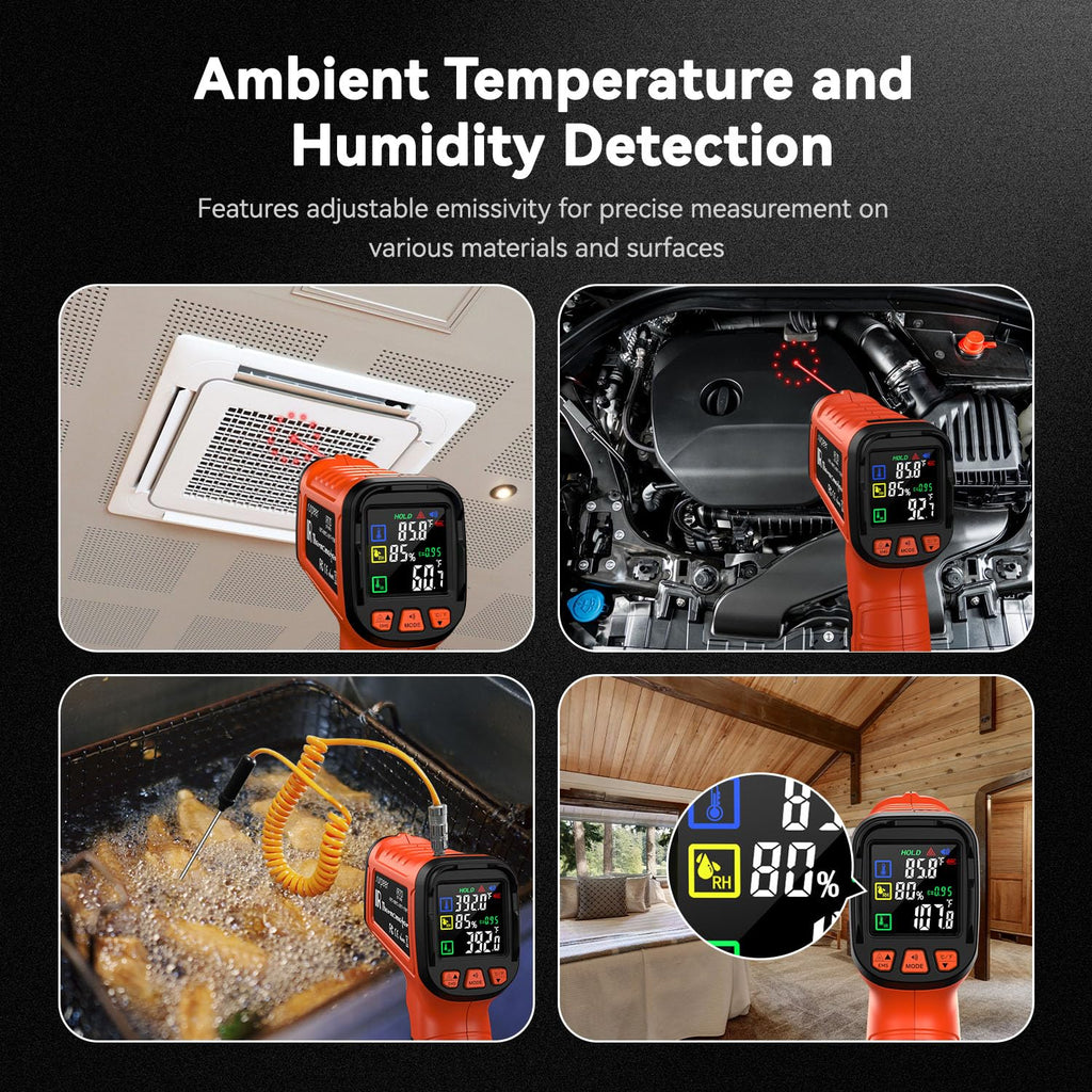 Surpeer Infrared Thermometer Gun -58°F to 2732°F, 50:1