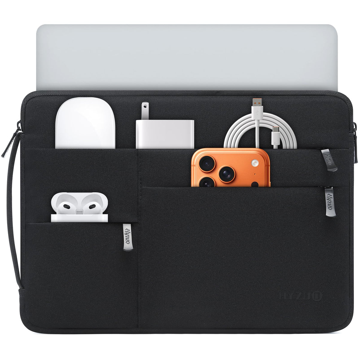 HYZUO 13.3-14 Inch Laptop Case Sleeve Bag for MacBook Pro 14 M5, Light Gray