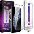 CHRYSHA 2-Pack Screen Protector Tempered Glass for iPhone 11 Pro and iPhone XS and iPhone X 5.8-Inch, Auto Dust Removal, No Bubbles, High Definition Clear, Easy Installation