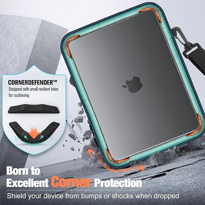 MoKo 13-14 Inch 360° Protection Laptop Sleeve Bag with Earphone Port