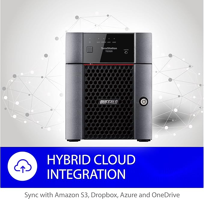 BUFFALO TeraStation 3420DN 4-Bay SMB 16TB (4x4TB) Desktop NAS w/Hard Drives Included Network Attached Storage