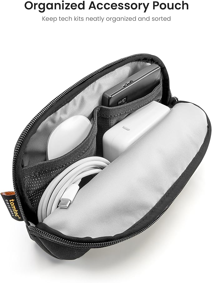 tomtoc 360 Protective Laptop Sleeve Set for 13-inch MacBook Air M4/A3240 2025, M3/A3113, M2/A2681 M1/A2337, 13-inch MacBook Pro M2/A2686 M1/A2338, Water-Resistant Laptop Case with Accessory Pouch