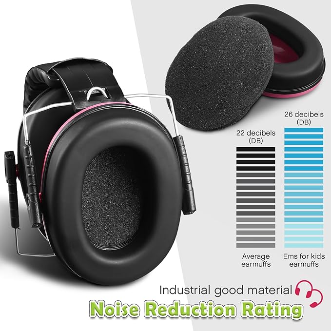 Xuhal 12 Pcs Kids noise reduction headphones Ear Protection Earmuffs for Kids Noise Reduction Ear Muffs for Children 27NRR(Stylish)