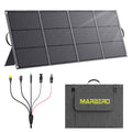 MARBERO 200W Portable Solar Panel for Power Station IP68 Waterproof 200 Watt Foldable Solar Charger >23% High Efficiency Compatible with Solar Generator for Camping RV Outdoor Cloudy