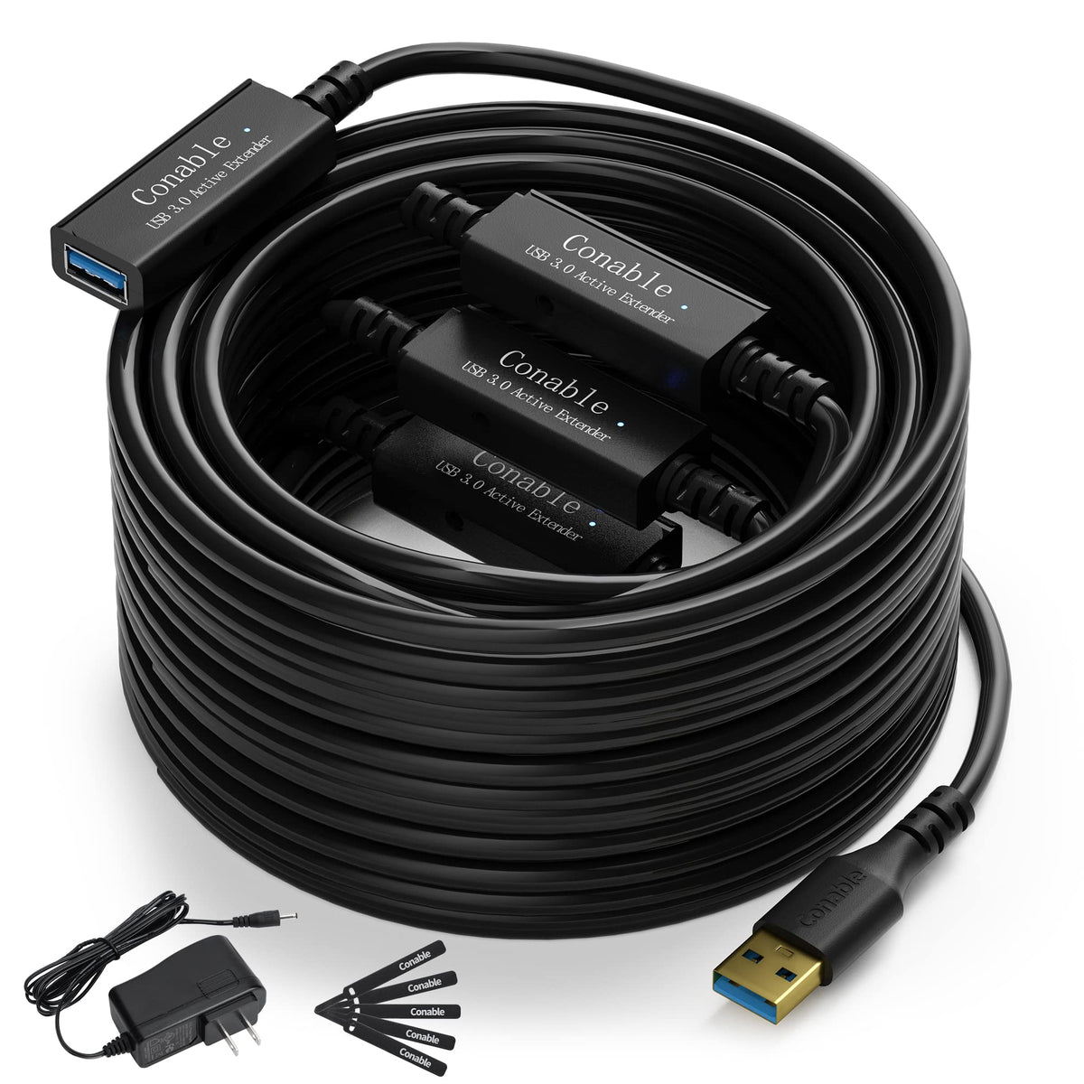 USB 3.0 Extension Cable 4FT (3-Pack), USB-A Extender Male to Female Cord