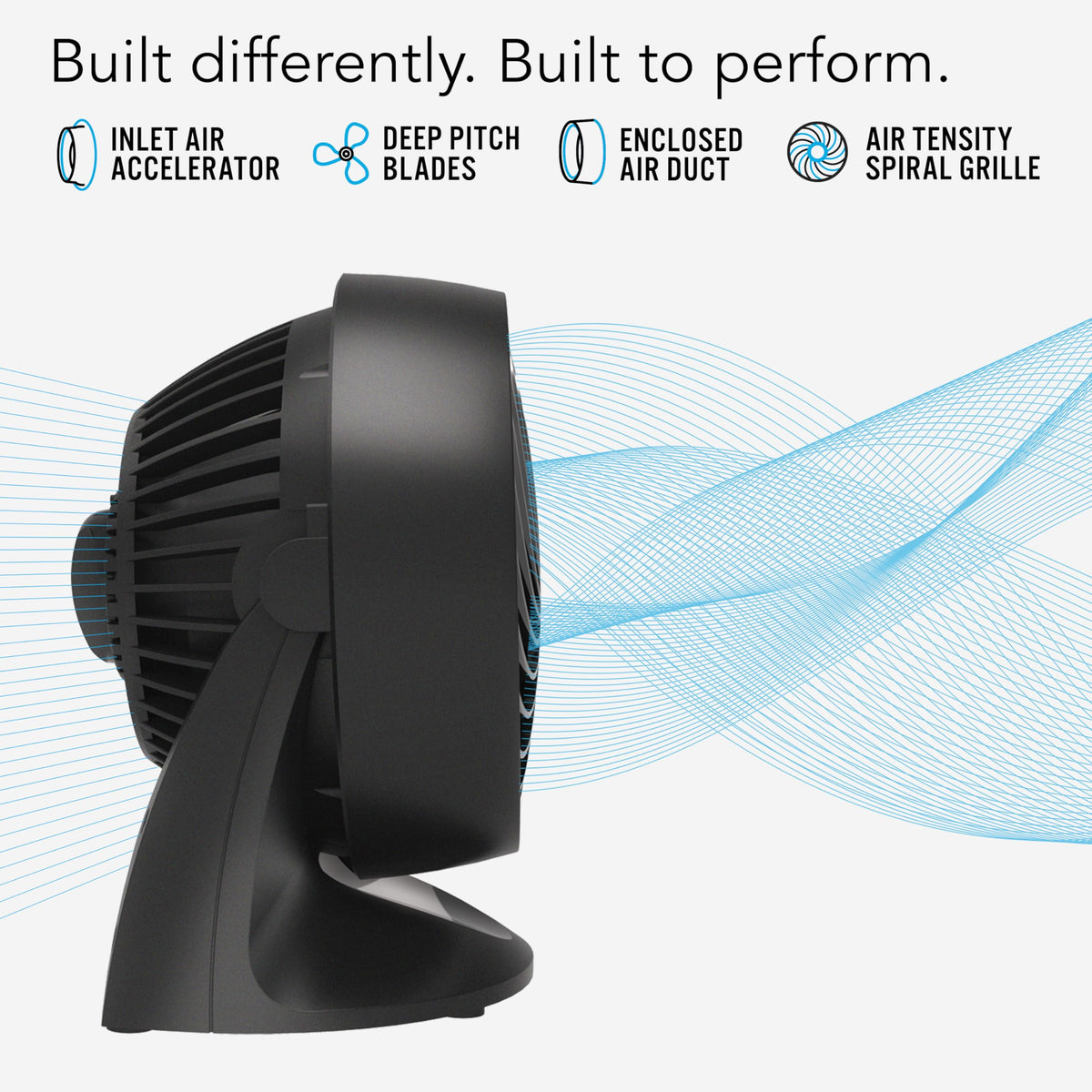 Vornado 133 Personal Air Circulator Fan, Black, 2 Speeds, Adjustable Head