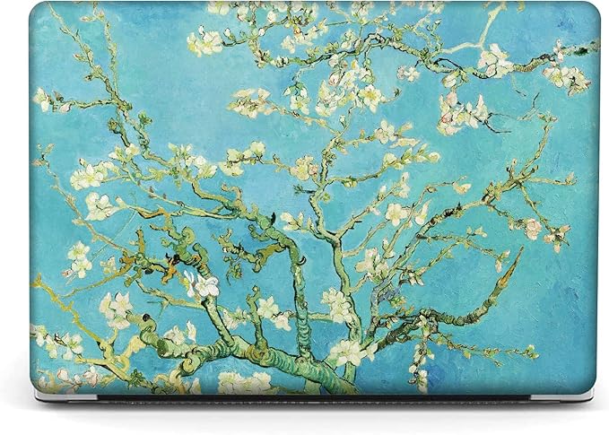 Compatible with MacBook Pro 13 inch Art Case Skin, 2022, 2021, 2020-2018 Release A1708 Flower Hard Shell with Keyboard Cover & Screen Protector (Almond Blossom by Vincent Van Gogh)
