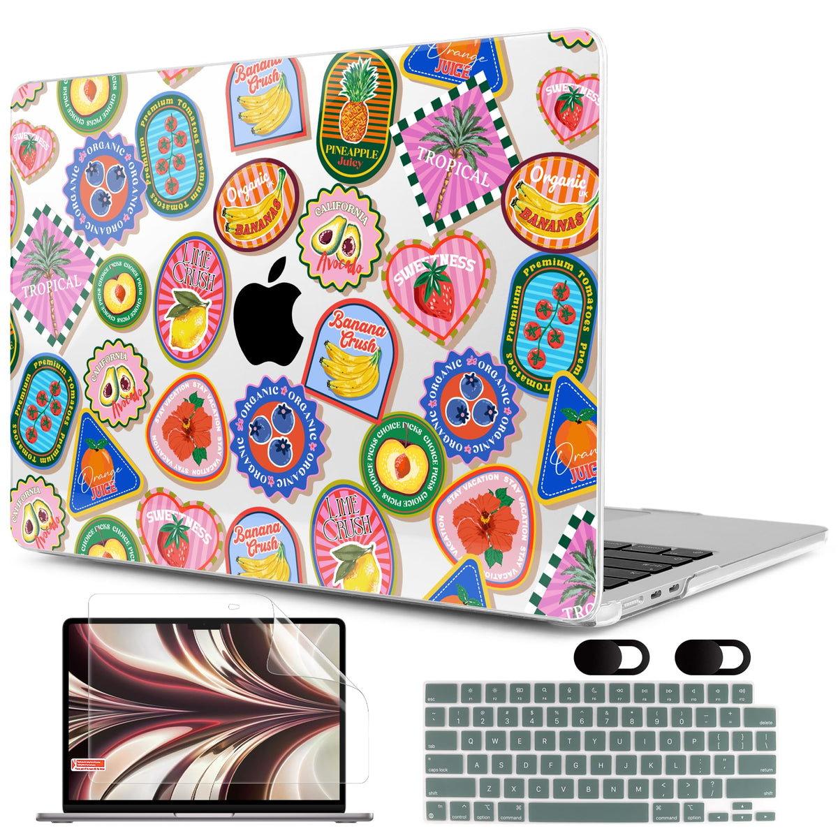 MEEgoodo Case for M5/M4/M3/M2 MacBook Air 13 inch 2026 2025 2024 2022, Fit Model A3449/A3240/A3113/A2681, Case Compatible with MacBook Air 13.6-inch, Gold Flowers Lilies