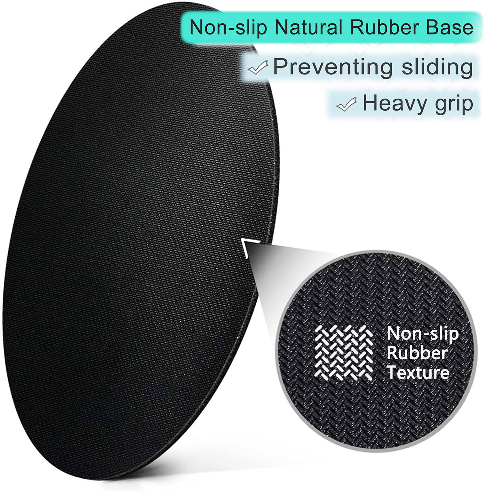 ITNRSIIET Round Mouse Pad with Stitched Edge Premium-Textured Waterproof Non-Slip Rubber Base Desktop Protection Mat Diameter 8.7 inches, Annual Ring Marbling