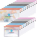 Mesh Zipper Pouch Bags,Zipper Pouches,Mesh Zipper Bags for Organizing,Storage Bags for Office Supplies,Puzzle & Board Game Storage. (A3(10 Pcs)+A4(10 Pcs))