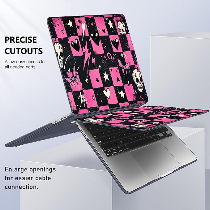 for MacBook Pro 16 inch Case 2019 2020 Release Model A2141, Plastic Hard Shell Cover with Keyboard Cover for MacBook Pro 16 inch with Touch Bar & Touch ID, Pop Punk Checkerboard