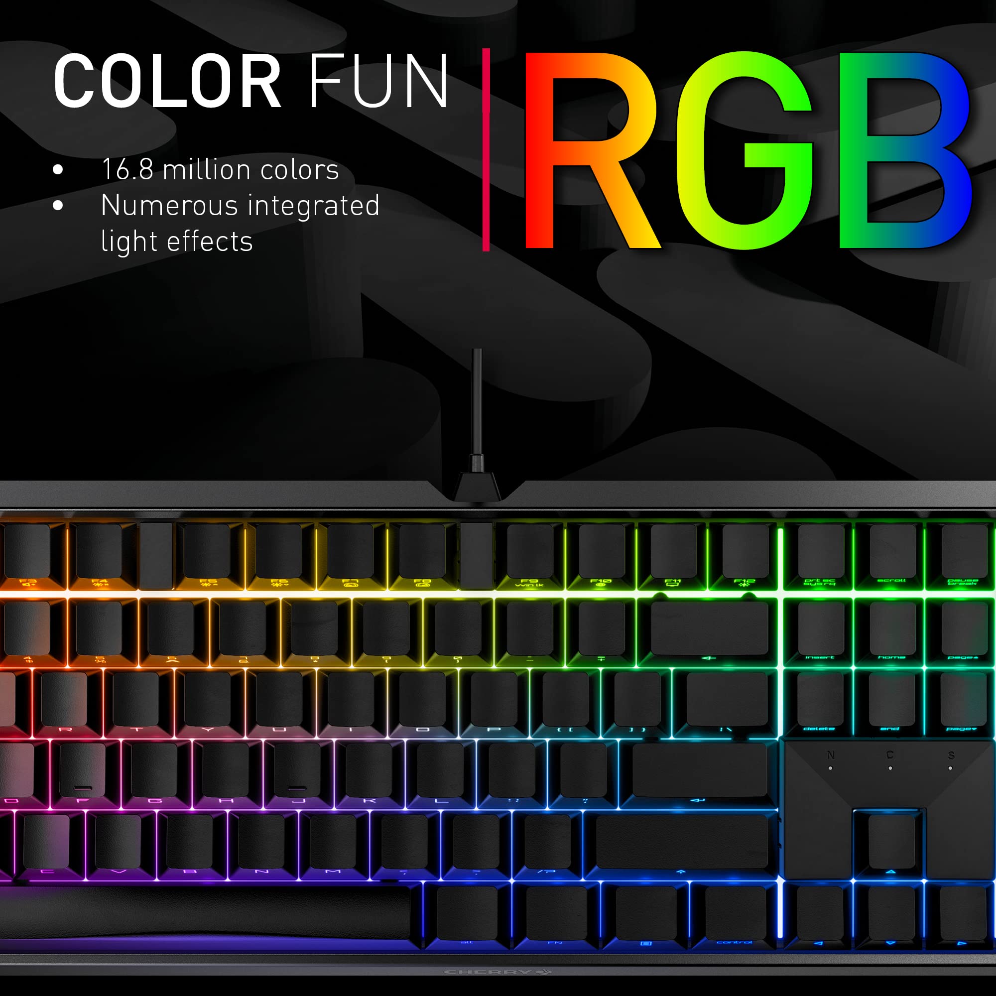 Cherry MX 3.0S Wired Mechanical Gaming Keyboard MX2A Silent RED Switches