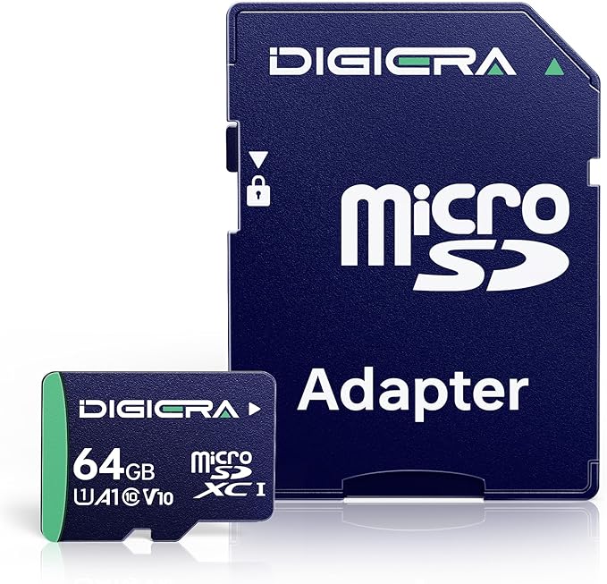 64GB CT100 microSDXC UHS-I Memory Card with Adapter - up to 100MB/s, C10, U1, V10, Full HD, A1, Micro SD Card for Smartphones, Tablets, Cameras, Gaming Consoles, and Drones (1 Pack)