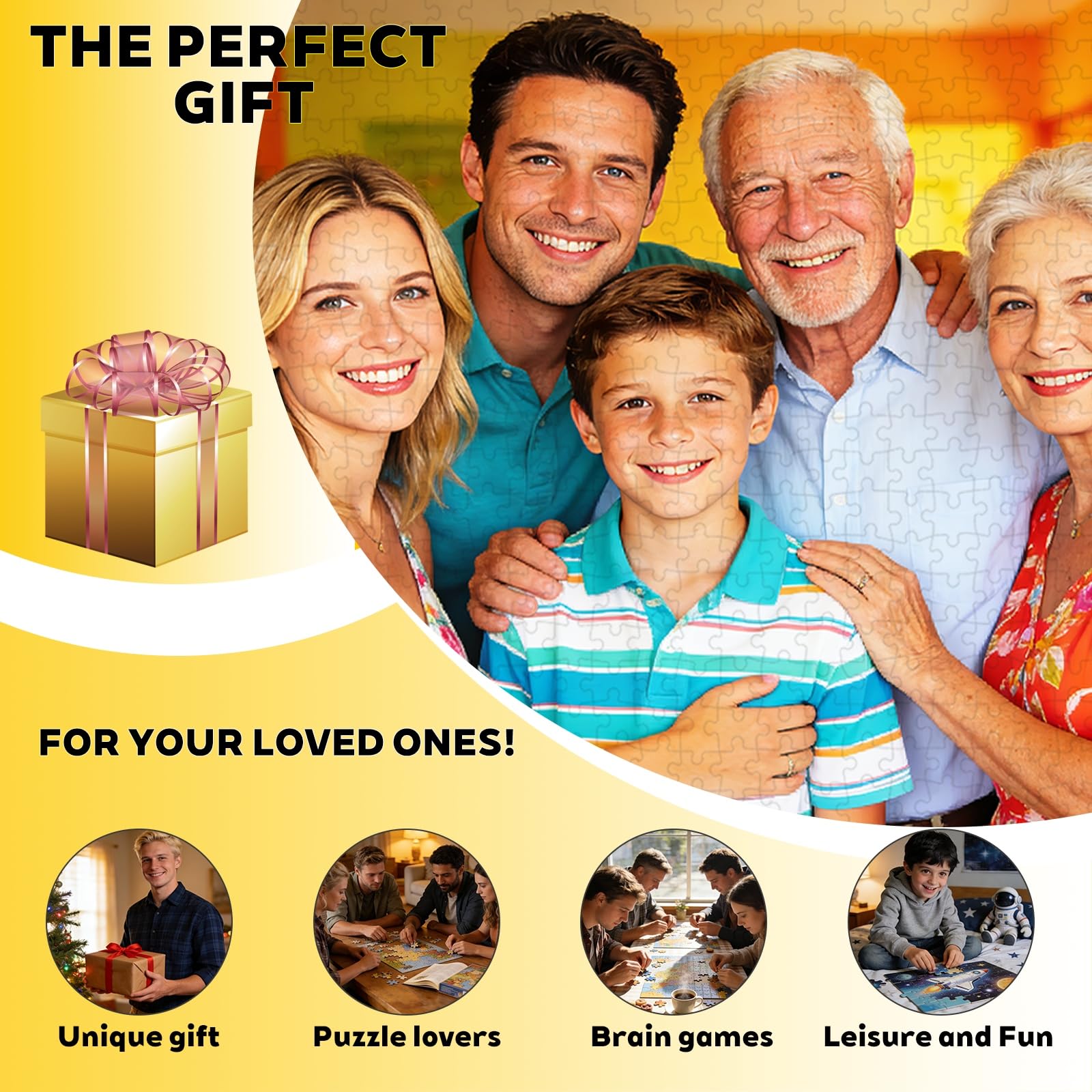 Custom Photos Puzzle, Personalized Jigsaw Puzzle for Adults 1000Pcs