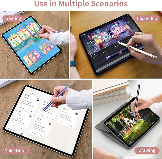 5 PCS Stylus Pen for Touchscreen,2-in-1 High Precision,Sensitive Stylus Pen,Suitable for iPhone/ipad/Android Tablets,Compatible with All Touch Screens Devices