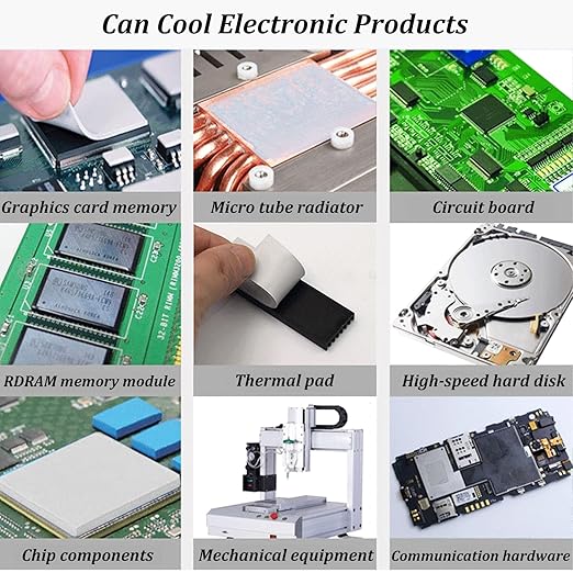 Thermal Pad 14.8 W/mK, 85x45x3mm, Non Conductive Heat Resistance High Temperature Resistance, Silicone Thermal Pads for Laptop Heatsink GPU CPU LED Cooler (3mm)