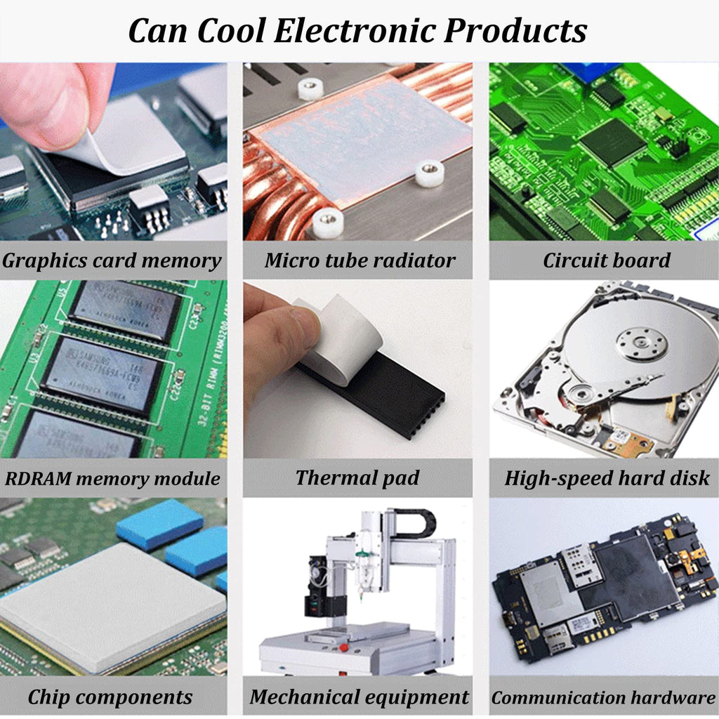 Thermal Pad 14.8 W/mK, 120x120x2.5mm, Non Conductive Heat Resistance High Temperature Resistance, Silicone Thermal Pads for Laptop Heatsink GPU CPU LED Cooler (2.5mm)