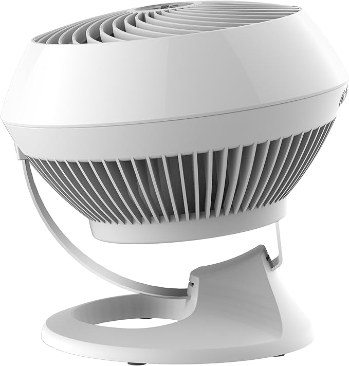 Vornado 560 Whole Room Air Circulator, Medium Floor Fan with 4 Speeds, Adjustable Tilt, Easy to Clean, Quiet Fan for Home, Office, Bedroom, White