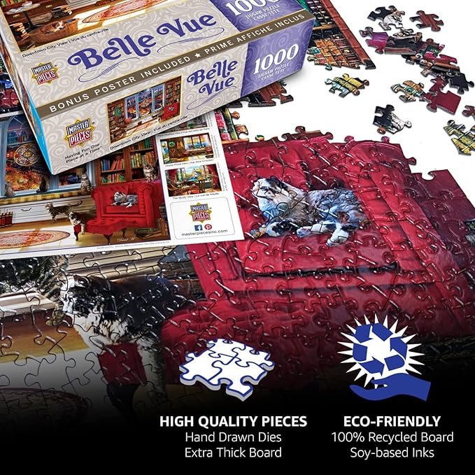 MasterPieces NCAA Gameday Puzzles Collection - Kentucky Wildcats 1000 Piece Gameday Jigsaw Puzzle