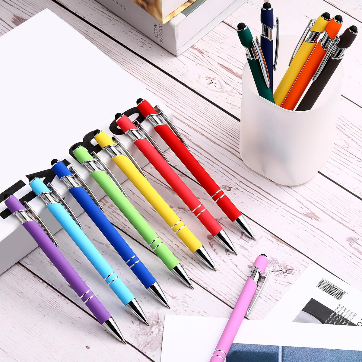 Konohan 100 Pieces Stylus Pen 2 in 1