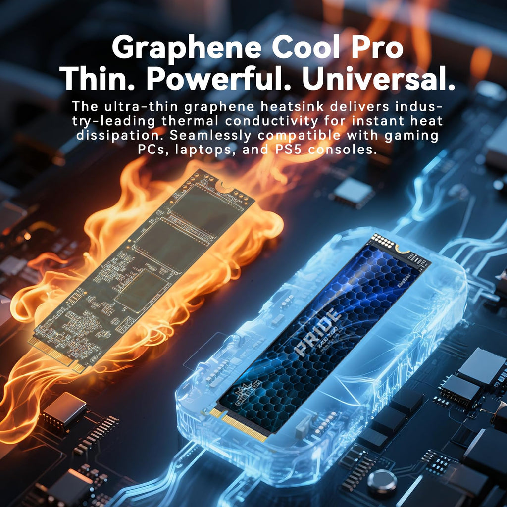KingSpec OneBoom X400 4TB M.2 SSD Gen4 7300MB/s, TLC 3D NAND Internal NVMe SSD for Gaming & 4K Editing, Compatible with PC / PS5 / Laptop