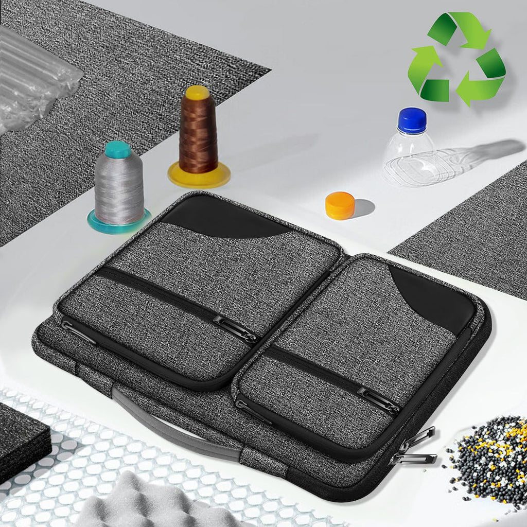 ZINZ 360 Protective Laptop Case 15" 15.6" 16" Sleeve, Water-Resistant Handbag with Straps Compatible with 16" MacBook Neo, MacBook Pro Air 16"/15", XPS 16" and Most 15" 15.6" 16" Notebooks,G01BK02