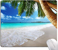 Beach Mouse Pad, Coconut Trees Design Mouse Pad, Nature Mousepads, Custom Gaming Mouse Pads Non-Slip Rubber MousePads for Computers Laptop Office