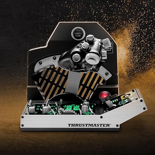Thrustmaster Viper TQS Mission Pack: Metal Throttle Quadrant System, Throttle and Control Panel Included, 64 Action Buttons, 6 Axes, Licensed by the U.S. Air Force (Compatible with PC)