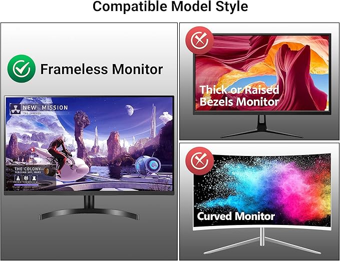 FILMEXT [2-Pack 23.8 in. Computer Privacy Screen Filter and Shield, Anti-Spy Blue Light Filter for 16:9 All-in-One/Frameless Monitors]