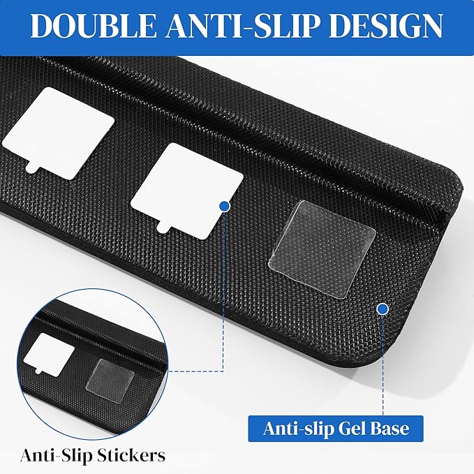 MABOZOO L-Shaped Desk Wrist Elbow Rests, 2PCS Memory Foam Elbow Support Padding with Non-Slip Bottom, Ergonomic Wrist Cushions for Table or Desk Edge