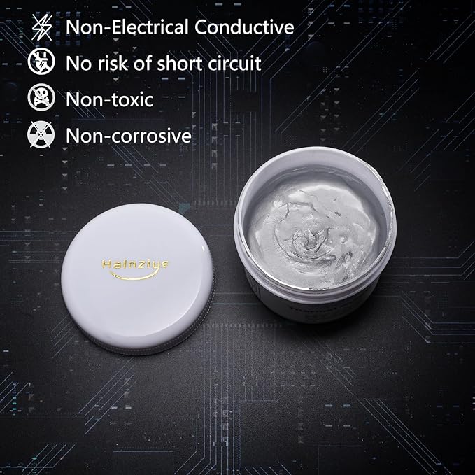 HY700-100g CPU Thermal Heatsink Grease Paste Compound Thermal Conductivity: >3.14W/m-k Carbon Based High Performance for CPU PC GPU PS5-100 Grams