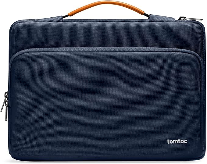 tomtoc 360 Protective Laptop Carrying Case for 2025 13-inch MacBook Air M4/A3240 M3/A3113 M2/A2681 M1/A2337, MacBook Pro M2/A2686 M1/A2337, iPad Pro M4 & iPad Air M3, Water-Resistant Laptop Bag