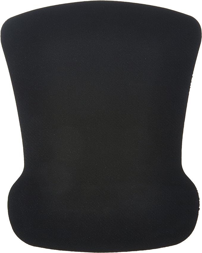 Amazon Basics Rectangular Gel Computer Mouse Pad with Wrist Support Rest, Small, Pack of 20, Black