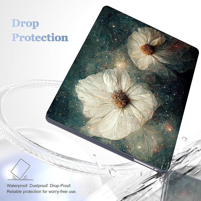 Case for MacBook Pro 13 inch with/Without Touch Bar (2016-2022, M2 A2338 M1 A2289 A2251 A2159 A1989 A1706 A1708), Hard Shell + Keyboard Cover + Dust Plug, Sky Flower