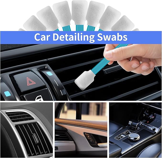 Lint-Free Lab/Printer/Optical Printheads – 300 Pcs Foam Swabs for Inkjet Printheads, Sensors, Electronics, Cameras, Car Detailing, Optical Equipment and Precision Tools